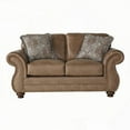 thumbnail image 5 of Modern Leather Loveseat with Antique Bronze Nailheads for Living Room (85×80×75cm), 5 of 10