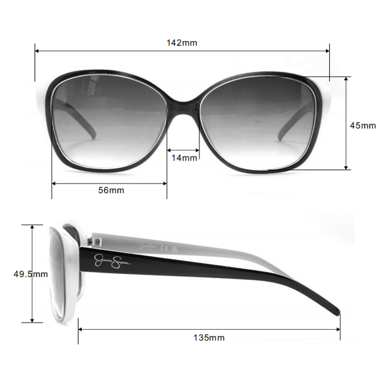Jessica Simpson Women's J5012 Retro UVA and UVB Protective Cat Eye Fashion Sunglasses, 56mm Jessica Simpson Women's J5012 Retro UVA and UVB Protective Cat Eye Fashion Sunglasses, 56mm