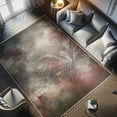 thumbnail image 4 of Ambesonne Bohemian Decorative Rug Carpet, Leaves Art Constellations, 2' 2" x 3' 7", Pale Ruby Grey Yellow, 4 of 5