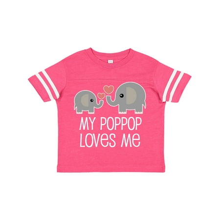 

Inktastic My PopPop Loves Me Grandkids Gift Toddler Boy or Toddler Girl T-Shirt