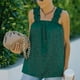 thumbnail image 2 of Camisetas sin mangas con volantes de verano para mujer, blusa sin mangas con estampado elegante e informal, holgada, para la vida diaria y el trabajo, 2 of 6