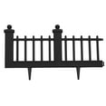 thumbnail image 4 of Estate Series Wrought-Iron Style Border Fencing – Resin Construction – 10 Feet - Black, 4 of 7