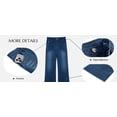thumbnail image 6 of High Waist Women Wide Leg Long Jeans Casual Denim Pants with Pocket, 6 of 6