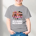 thumbnail image 2 of Toddler Girls Tops & T-Shirts Kids Cartoon Letter Print Round Neck Short Sleeve Casual Child Pullover T Shirts Activewear,Gray,4-5 Years, 2 of 4