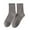 Coffee, variant on Women's Warm Fuzzy Socks, Casual Soft Thermal Comfy Crew Socks for Winter Gray Size One Size