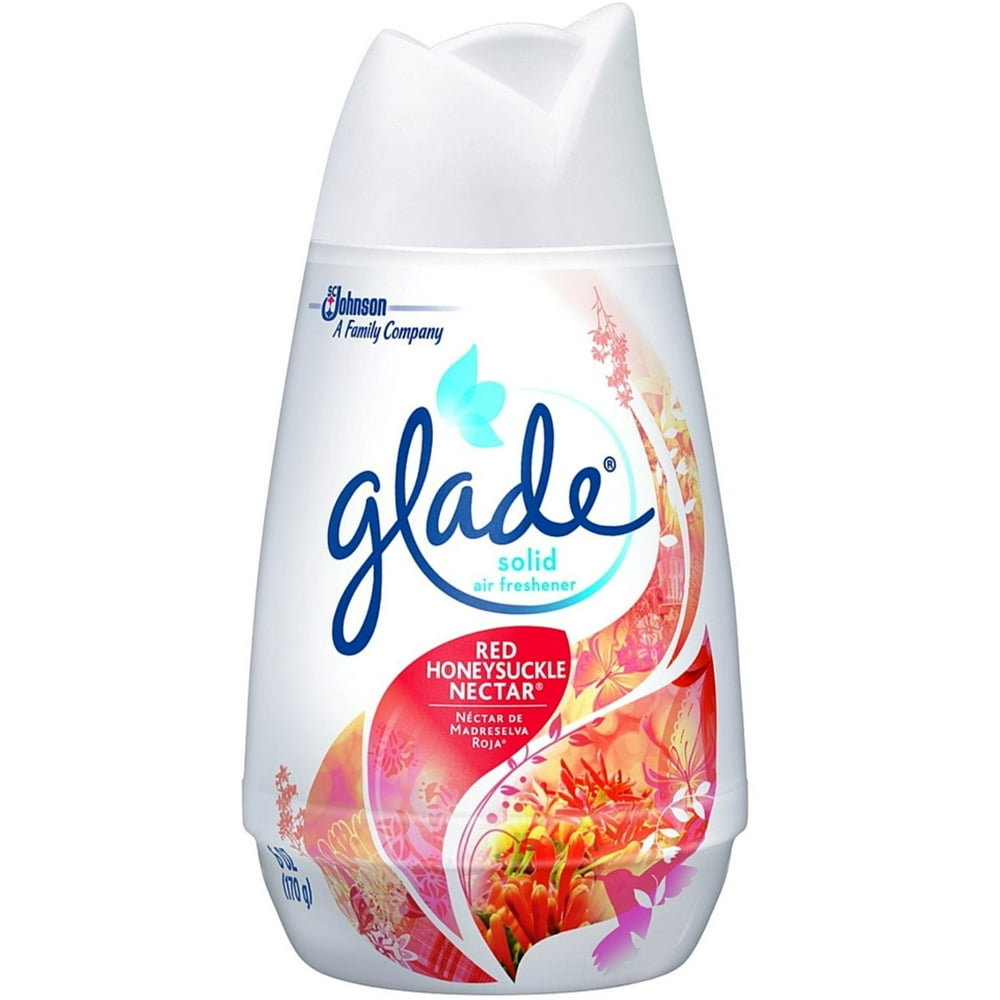 GLADE Solid Air Freshener, Red Honeysuckle Nectar 6 oz (Pack of 2