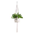 thumbnail image 1 of Apuakthei - Soporte para macetas de macramé para plantas, cesta colgante, cuerda de yute, artesanía trenzada, 1 of 5