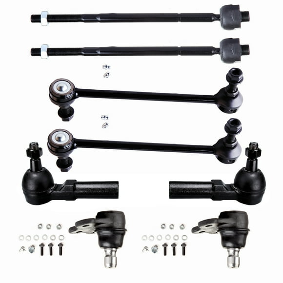 AUTOMUTO Replacement Parts Front Sway Bar End Links Lower Ball Joints Outer Inner Tie Rod Ends Fit For 2000 For Saturn LW1 2000 For Saturn LW2 2001-2003 For Saturn LW200 2001-2003 For Saturn LW300