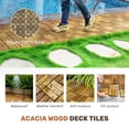 thumbnail image 2 of Jopath 20 Pack Waterproof Interlocking Deck Tiles,12"x12" Plastic Patio Tiles for Indoor Outdoor Use,Patio Floor Decking Tiles for Garden Lawn Porch Poolside Balcony,Teak 02, 2 of 8