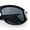 Black Silver - Black, variant on Womens Diva Wrap Around Double Heart Jewel Hinge Plastic Fashion Sunglasses Peach - Brown