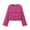 Hot Pink, variant on Women's Work office Blazer Button up Round Neck Pure Color Long Sleeve Jacket Suit Blazer Yellow S(S)