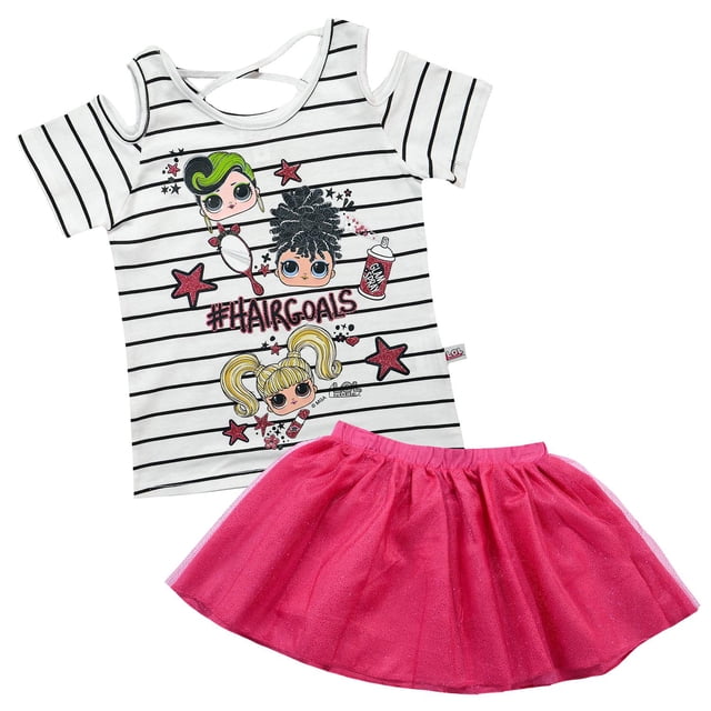 Conjunto L.O.L. Falda y Playera NIña rosa 6 Blip Kids K3569