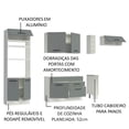 thumbnail image 3 of Cocina Integral Completa Modular Madesa Agata 290cm BG 04, 3 of 4