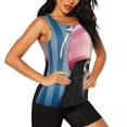 thumbnail image 2 of Wukai Dog in Hairdresser Print &nbsp;Women's Workout Tank Top Mesh Yoga Shirts Athletic Running Tank Tops Athletic Gym Shirts - Medium, 2 of 8
