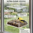 thumbnail image 3 of OnDisplay Window Bird Feeder with Strong Suction Cups – Clear Acrylic Outdoor Window Bird Feeder for Wild Birds, 3 of 7