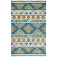 thumbnail image 3 of SAFAVIEH Aspen Enric Damask Wool Runner Rug, Blue/Ivory, 2'3" x 9', 3 of 8