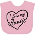 thumbnail image 3 of Inktastic I Love My Auntie in Black Chalk Heart Boys or Girls Baby Bib, 3 of 4