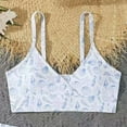 thumbnail image 5 of Staki Girls' Bikini Three Piece Set Girls 3 Piece Swimsuits Bathing Suit Cute Ruffle Floral Print Bikini Set with Skirt Kids Swimwear 7-10Y 11-13Y(White,12-13 Years), 5 of 6