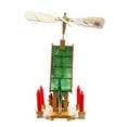 thumbnail image 4 of Kurt S. Adler Wood Alpine House Carousel with Candles, 12-Inch, Multicolor, 4 of 4