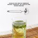 thumbnail image 5 of Injueey Infusor de té de acero inoxidable, esfera de malla, bola de té, filtro de té a granel, mango del difusor, colador de condimentos, utensilios Teteras Caparazón Injueey HA001935-03, 5 of 6