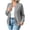 Gray-01, variant on Women's Soft Knit Bomber Jacket Full Zip Long Sleeve Casual Lightweight Jacket with Pockets
