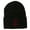 Black, variant on Chinese Symbol Love Embroidered Long Beanie - Burgundy OSFM