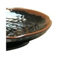 thumbnail image 3 of Excellante Tenmoku Melamine Dinnerware Collection 14" Lotus Shape Plate, Comes in Dozen, 3 of 4