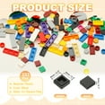 thumbnail image 2 of 333 Pcs Flat Blocks Bulk, 1x1 Square Black Classic Tiles Smooth Surface Mini Building Blocks Accessories Compatible Bricks Kits for Building Floor Walls Mosaic Pixel Arts, 2 of 5