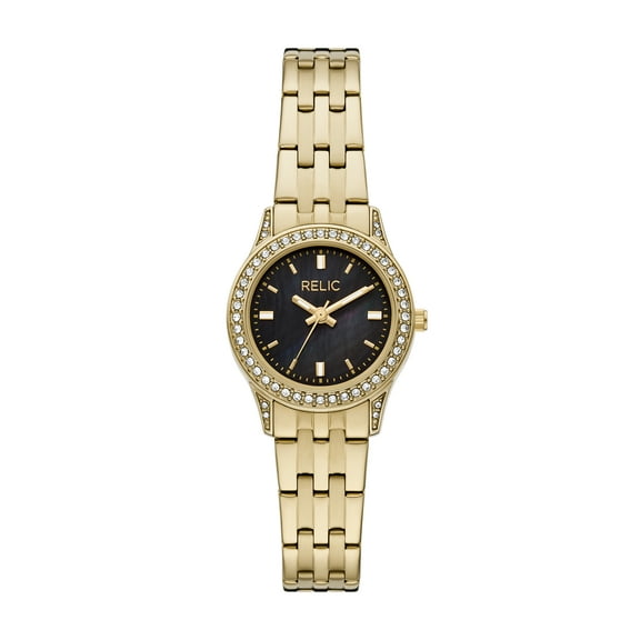 Relic by Fossil Women's Presley Three-Hand Gold-Tone Stainless Steel Watch