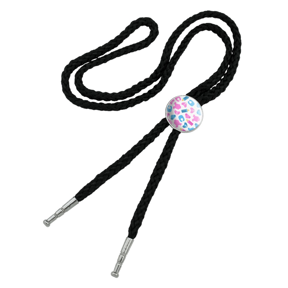 Cute Baby Things Pattern Western Southwest Cowboy Necktie Bow Bolo Tie