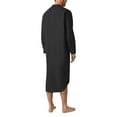 thumbnail image 2 of xiaxaixu Men's Spring Autumn Arab Shirt Solid Color Long Sleeve Button Down Long Gown Thobe Robe, 2 of 6