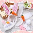 thumbnail image 6 of 3 Set Dog Bunny Ears Easter Costume, Dog Headband Cat Rabbit Ear Hat Cute Pet Bow Collar Puppy Tail for Pet Easter Party Costume Accessories Supplies, 6 of 6