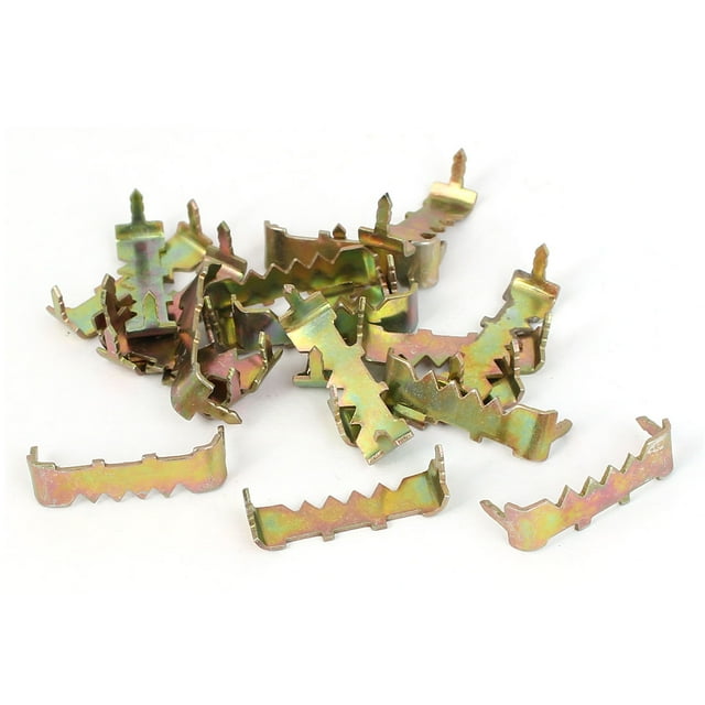 Unique Bargains 20PCS 25x7x9mm No Nail Picture Frame Hooks Saw Tooth Sawtooth Hangers