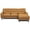 Tan Leather, variant on Boone Genuine Green Leather Sectional Sofa & Chaise with Minimalist Design