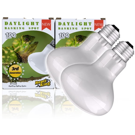 Lámpara ReptiKing con forma de bombilla térmica ReptiKing, 100 W, para tomar el sol a la luz del día