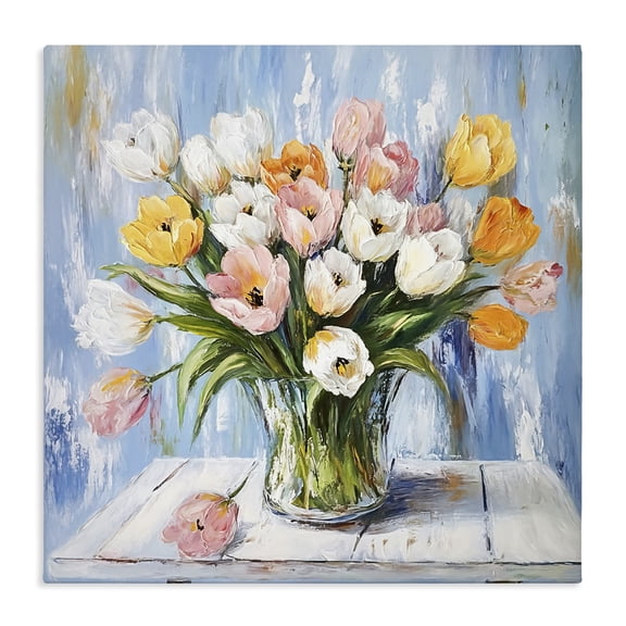 Stupell Industries Rustic Lodge Her Cottage Garden Tulips Canvas Art, 17 x 17, by Tina LeCour