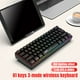 thumbnail image 4 of Teclado HXSJ L500 Teclado de membrana compacto inalámbrico trimodo 61 teclas Retroiluminación RGB, 4 of 8