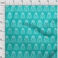 thumbnail image 2 of oneOone Polyester Lycra Fabric Leaves & Floral Block Decor Fabric Printed BTY 56 Inch Wide, 2 of 4