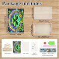 thumbnail image 3 of Diamond Art Painted Rectangular Dot Drilled Wooden Tray, Handmade Wooden DIY Tray Diamond Wooden Tray Dinner Plate for Restaurant Snack Tray Tea Tray Coffee-#18-Hummingbird, 3 of 8
