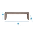 thumbnail image 5 of Steve Silver Auckland Weathered Gray Bench Reclaimed, 5 of 5