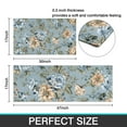 thumbnail image 7 of Pioneer Flower Floral Print Pattern Kitchen Rugs Sets Of 2,Anti Fatigue Kitchen Mat Rugs Non Slip Washable,Decorative Kitchen Floor Mats for Kitchen,Sink,Laundry,17"x30"+17"x47", 7 of 7