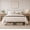 White, variant on Zimtown Twin Bed Frame with Smart LED Light, Metal Platform Bed with Charging Station, Black