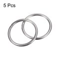 thumbnail image 3 of Stainless Steel O Rings, 5 Pack 60mm Outer Dia. 5mm Thick Welded O-rings, 3 of 5