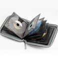 thumbnail image 2 of Strong Zippers Fabric Storage Case Lightweight Disc Travel Case Protective Scratch Resistant Lining for 32 Discs Gray, 2 of 4
