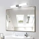 thumbnail image 4 of Lámpara LED para espejo de baño de 42 cm, 12 W, 1000 lúmenes, blanco natural de 4000 K, resistente al agua IP44, sin parpadeo, luz de pared para maquillaje superbrillante para dormitorio, 4 of 6