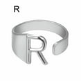 thumbnail image 1 of CUITING Fashion Adjustable Initial Alphabet Letter A-Z Ring Finger Rings Women Jewellery-Silver C, 1 of 9