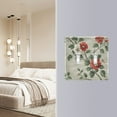 thumbnail image 4 of Yayeee Toggle Light Switch Wall Plate 2-Gang 4.56"x4.48" Decorative Outlet Cover, Red Floral Pattern, 4 of 7