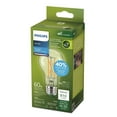 thumbnail image 3 of Philips Ultra Efficient LED Bulb 60W A19 1 pack Daylight Clear Dimmable Medium Base, 3 of 6