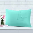 thumbnail image 3 of PiccoCasa 6 Pack Egyptian Cotton Pillowcases with Non-zippered, Jumbo Cyan, 3 of 8