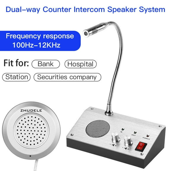 SHANNA Dual-Way Audio Intercommunication Microphone Window Walkie Talkie ZDL-9908